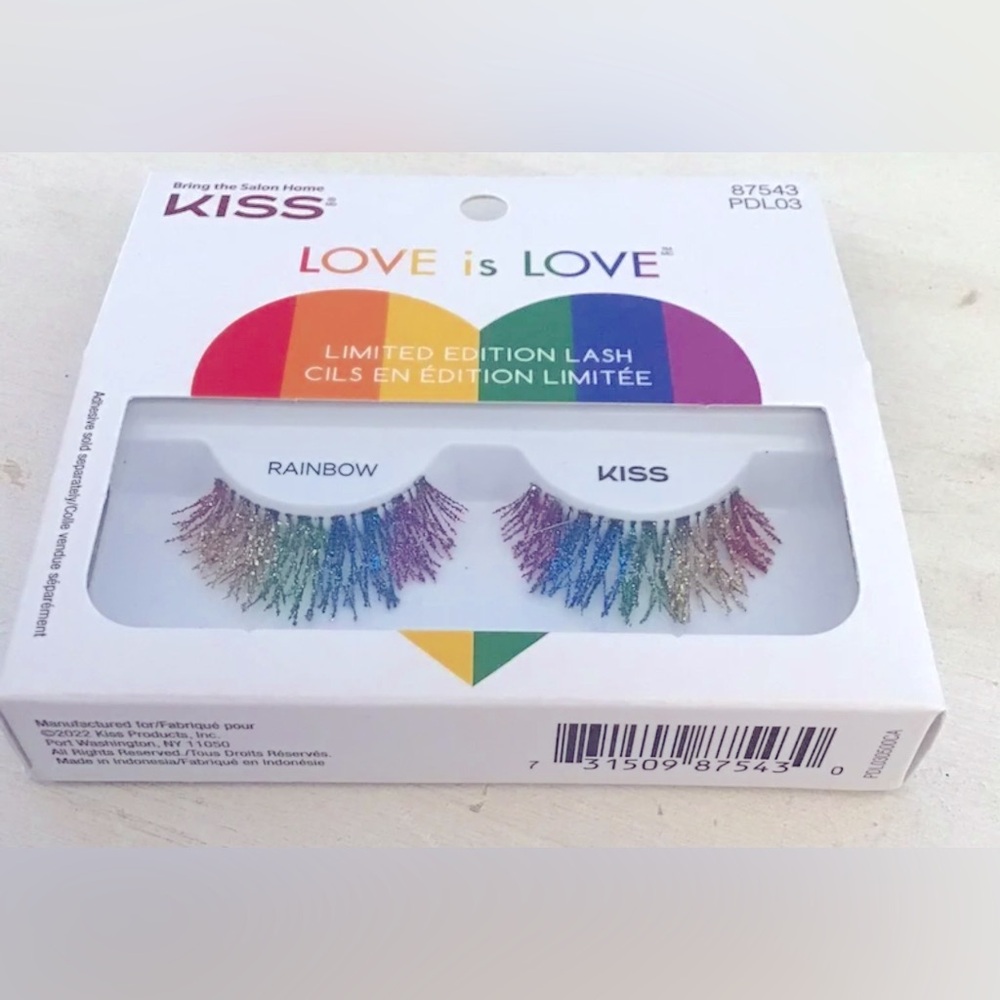 Kiss limited edition faux lashes Pride Rainbow new in box